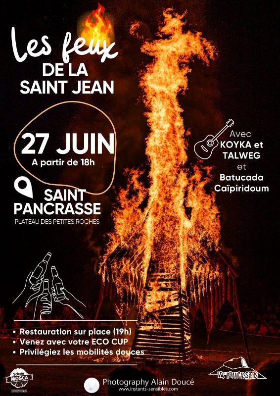 Affiche feux de la st jean st pancrasse