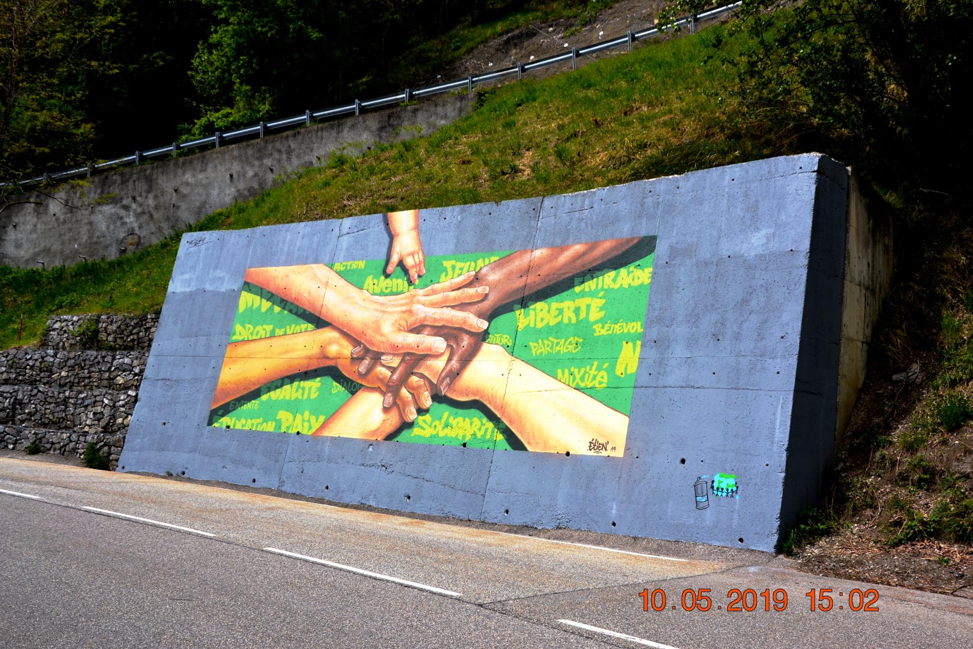 La fresque sur la route vers Saint Pancrasse