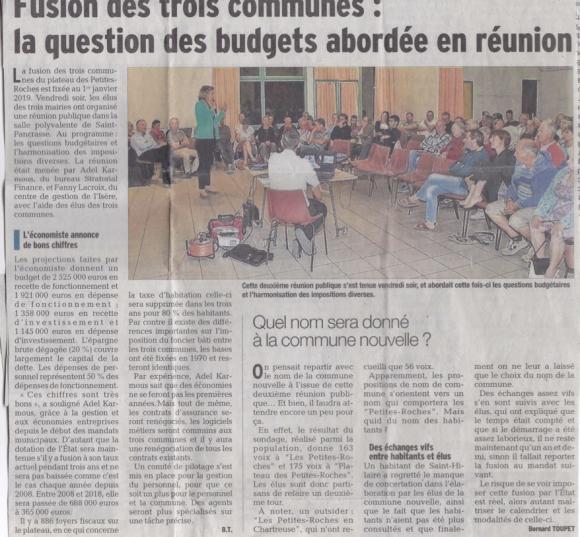 Fusion des 3 communes dl du 30 9 2018
