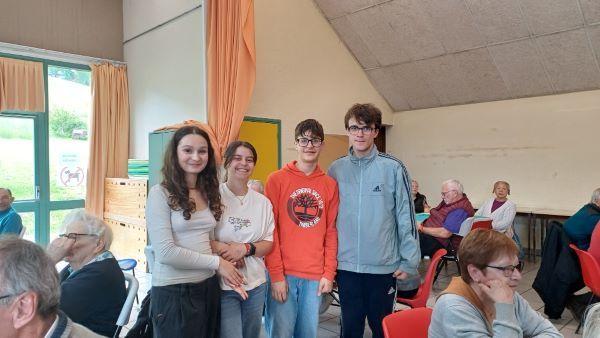 Les jeunes de ppr au gouter des anciens 2025 mai